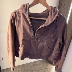 lululemon athletica Women's Brown Half-Zip Hoodie